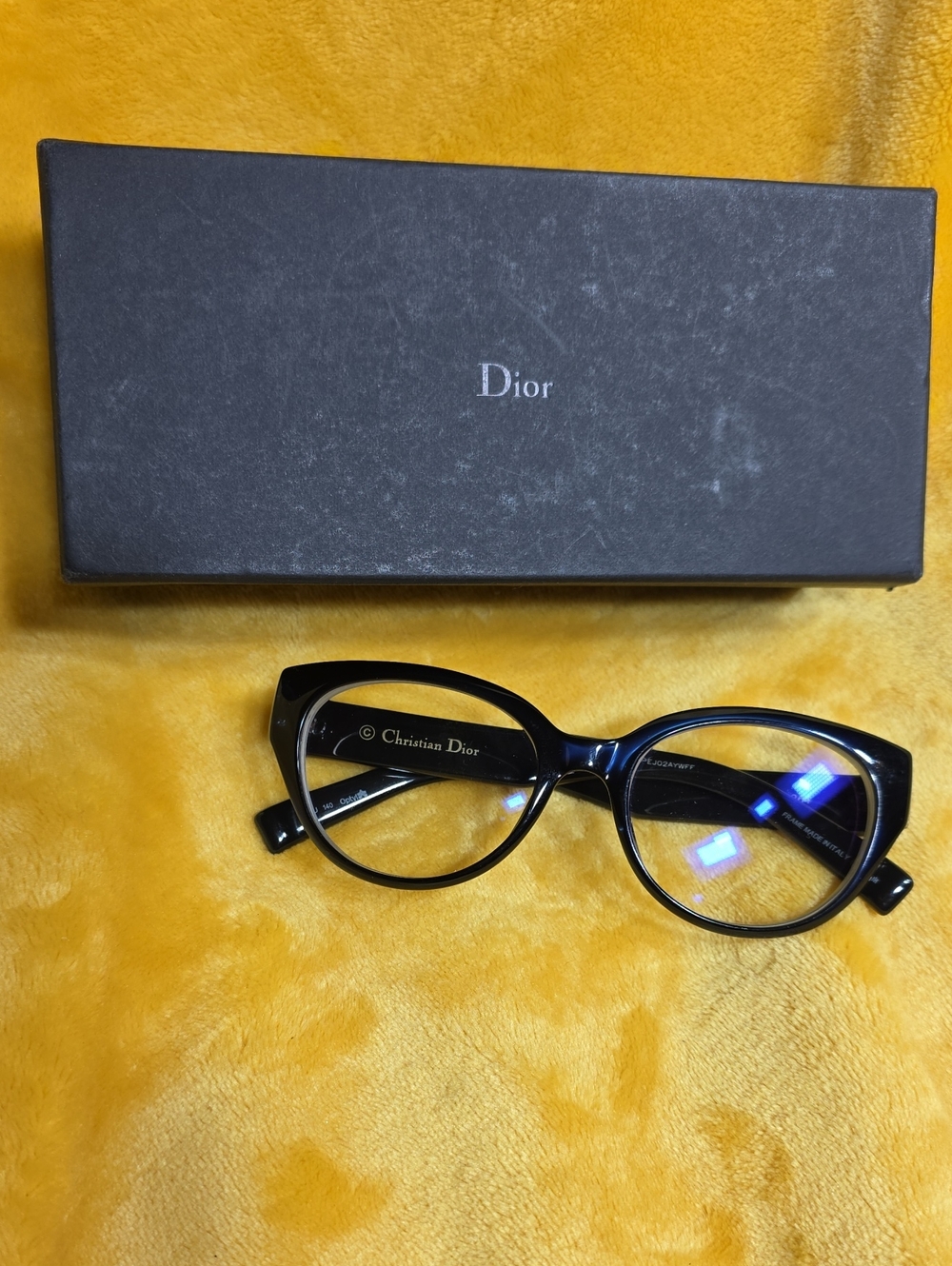 Authentic Dior Black Cat-Eye Optical Prescription Glasses